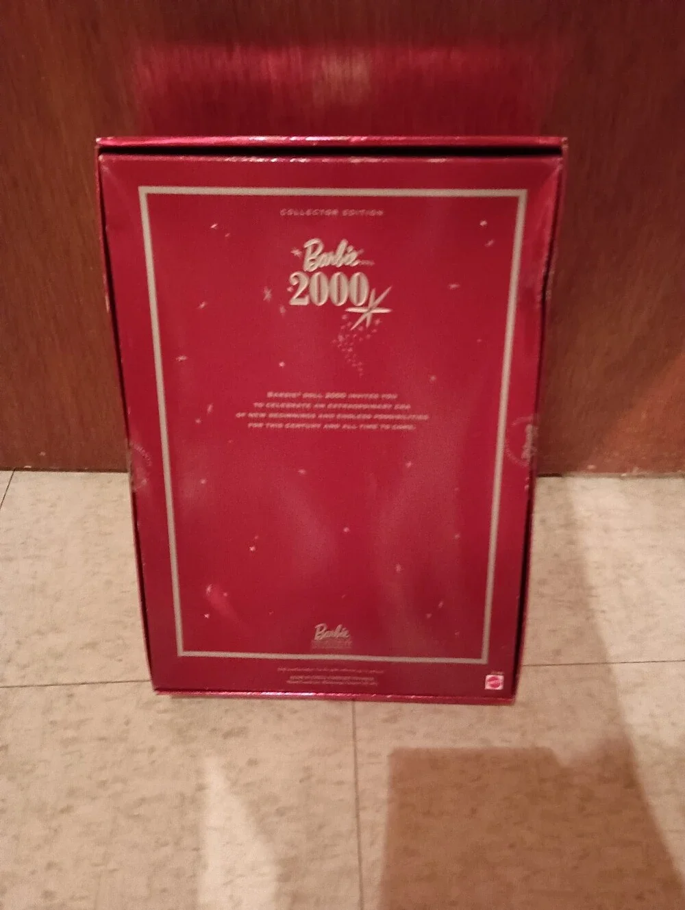 Barbie 2000 Collector Edition Red & White Gown Dress Mattel Doll